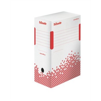 Archiválódoboz, A4, 150 mm, újrahasznosított karton, ESSELTE "Speedbox", fehér