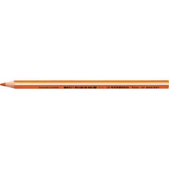 Színes ceruza, háromszögletű, vastag, STABILO "Trio thick", narancssárga