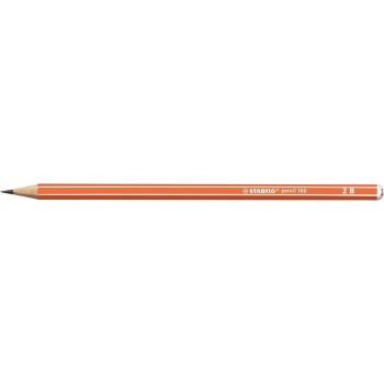 Grafitceruza, 2B, hatszögletű, STABILO "Pencil 160", narancs