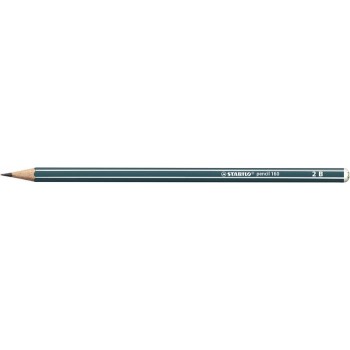 Grafitceruza, 2B, hatszögletű, STABILO "Pencil 160", olajzöld