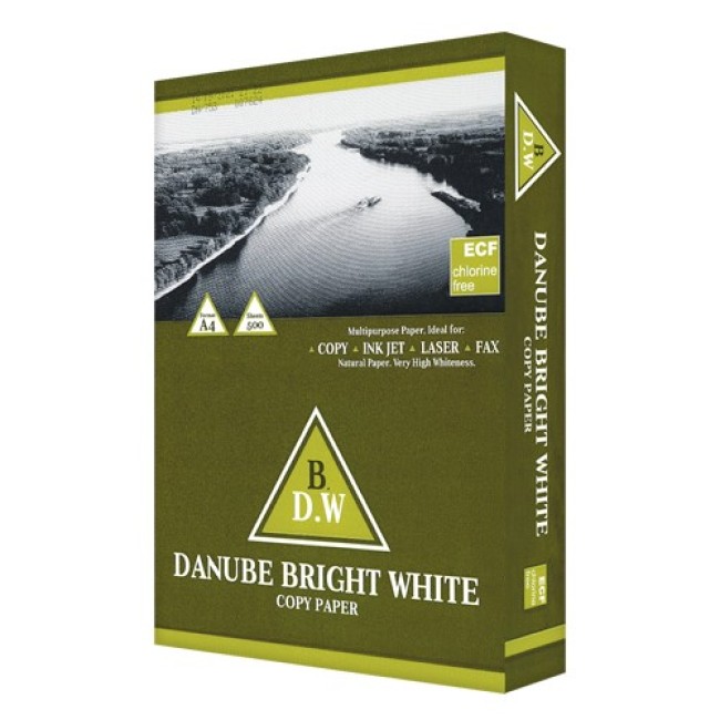 Irodai papír Danube Bright White A4