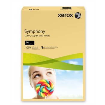 Másolópapír, színes, A4, 80 g, XEROX "Symphony", vajszín (közép)