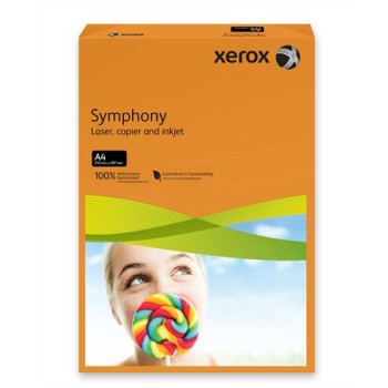 Másolópapír, színes, A4, 80 g, XEROX "Symphony", narancs (intenzív)