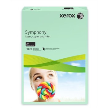 Másolópapír, színes, A4, 80 g, XEROX "Symphony", zöld (közép)