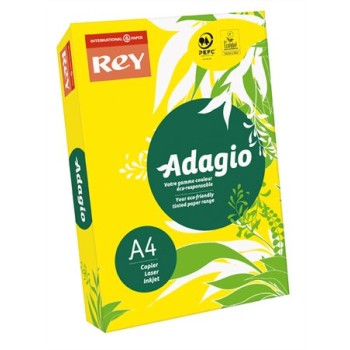 Másolópapír, színes, A4, 80 g, REY "Adagio", intenzív sárga