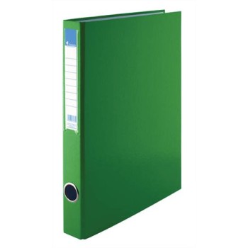 Gyűrűs könyv, 4 gyűrű, 35 mm, A4, PP/karton, VICTORIA OFFICE, zöld