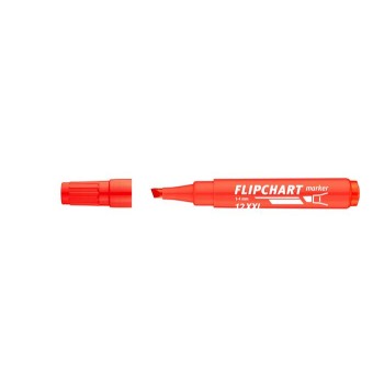 Flipchart marker, 1-4 mm, vágott, ICO "Artip 12 XXL", piros