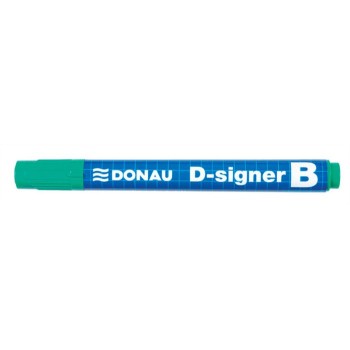 Táblamarker, 2-4 mm, kúpos, DONAU "D-signer B", zöld