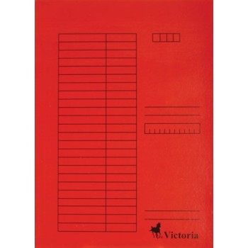 Gyorsfűző, karton, A4, VICTORIA OFFICE, piros
