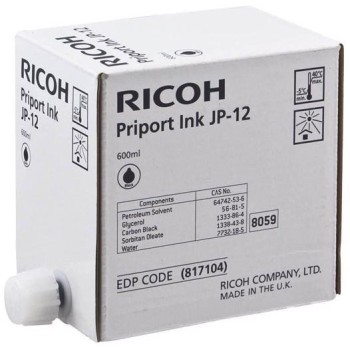 Toner tinta RICOH (817104) JP12 BK Priport JP 1210/1215/1250/1255, DX 3240/3440, DX 1210/1215/1250/1255, DX 3240/3440