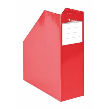 Iratpapucs, karton, 90 mm, VICTORIA OFFICE, "Premium", piros