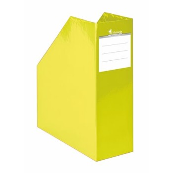 Iratpapucs, karton, 90 mm, VICTORIA OFFICE, "Premium", sárga